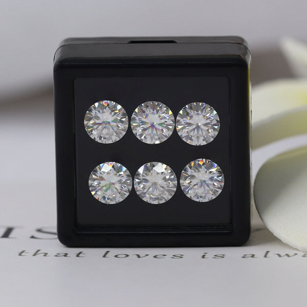 L0013-Wholesale Moissanite White DE Round Loose Stones Price By PCS