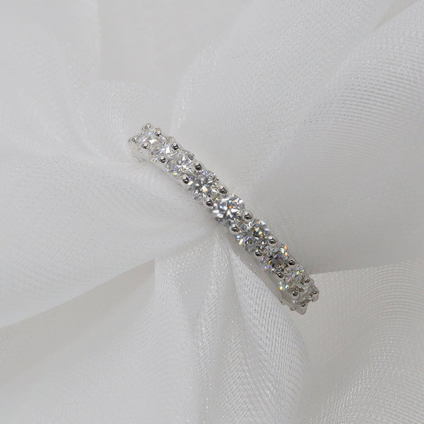 R00134-3.5mm Round  Moissanite Ring Band