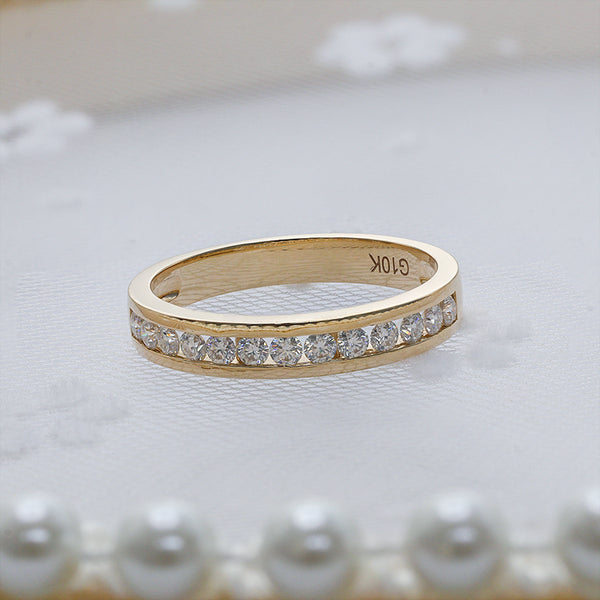 R00363-2MM Round Moissanite Ring Band