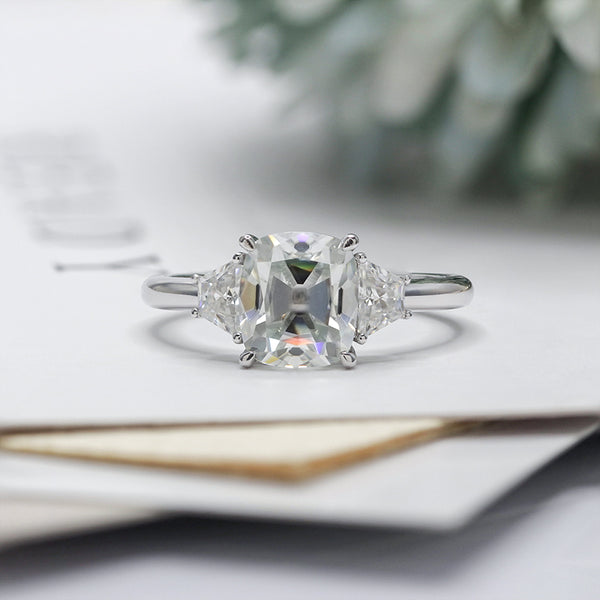 R00320-7x8mm OMC Cushion Moissanite Ring