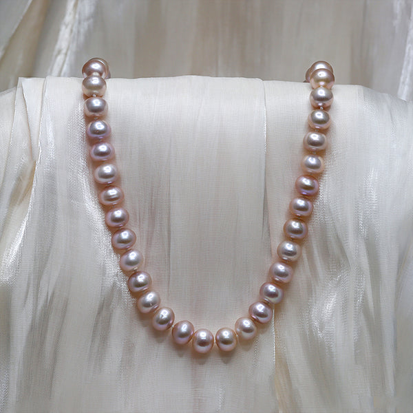 P008- 8-9MM Pink Frashwater Pearls Necklace