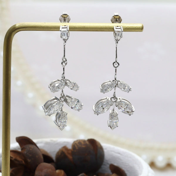 Marquise {3x6/3.5x7/4x8}  Shape Moissanite Drop Earrings