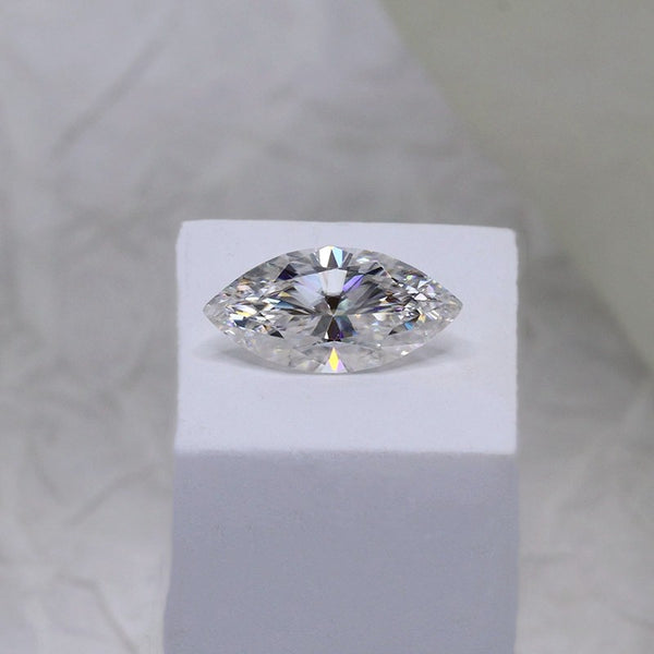 L006-Wholesale White DE Moissanite Marquise Cut Loose Stones Price By PCS