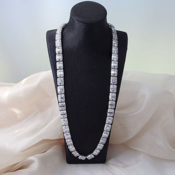 CN04-9.5MM Width Moissanite Cuban Chain